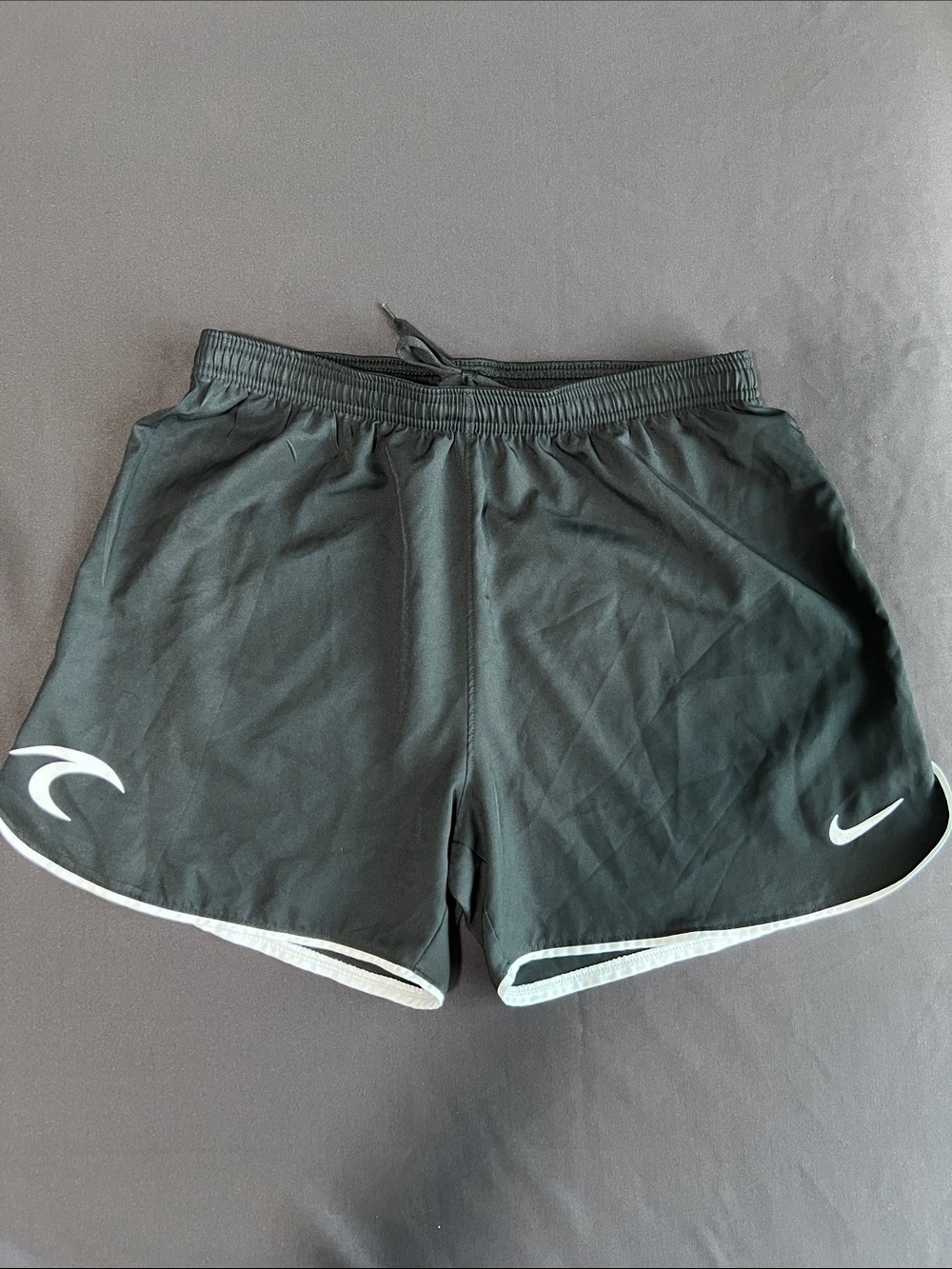 Nike Black Women’s Athletic Shorts with White Trim
